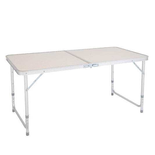 4Ft 48 inch Portable Multipurpose Folding Table in White for Camping